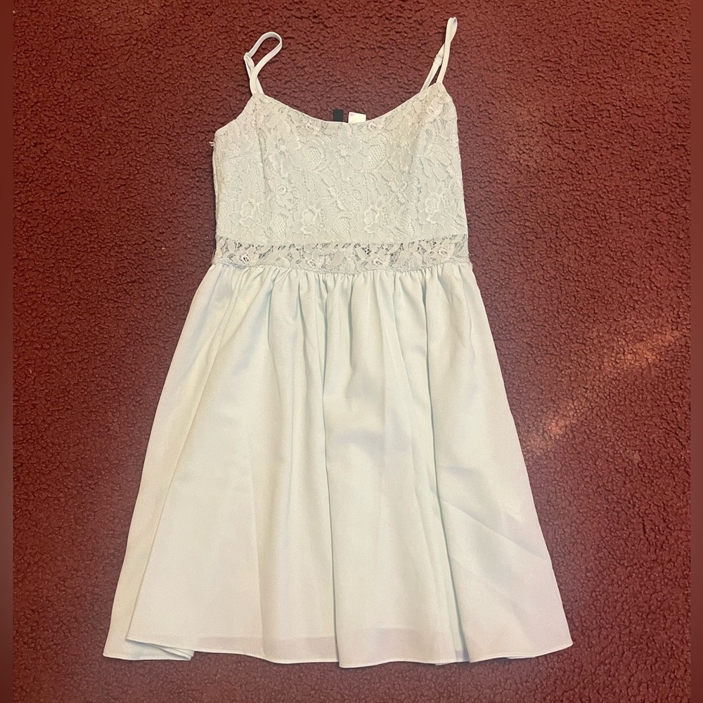 Light blue semi formal dress